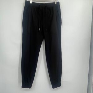 7 Diamonds Black Polyester Sport Infinity Jogger Activewear Pants Medium